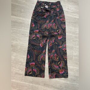 House of Harlow 1960 Toucan Satin Pants - New  sz 4